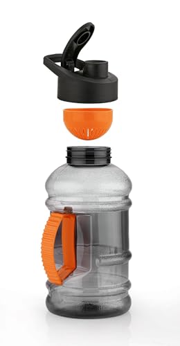 Image of Gallon Water Bottle 1.5 Litre for Gym & Sports, Gallon Bottles for Men & Women, Water Gallon 1.5 Litre Gym Water Bottle for Men, Women, Boys & Girls Gym Bottle (Plastic)