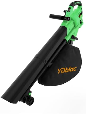 40V Cordless Leaf Blower Vacuum Mulcher, 3-in-1 Battery Powered Leaf Vacuum with 40L Bag,Green image 2