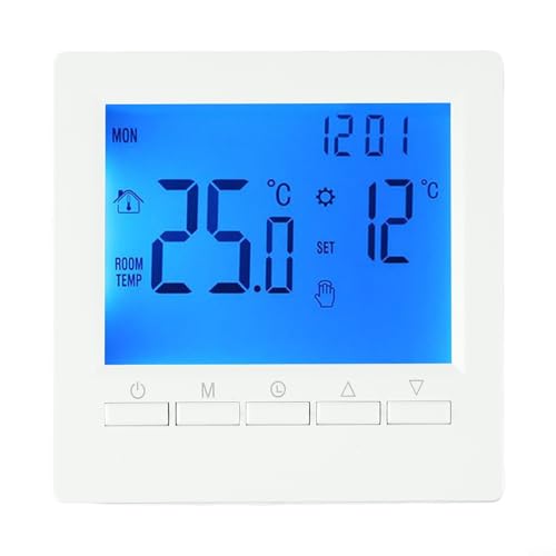 Thermostat programmable intelligent pour chauffage de la pièce, avec verrouillage enfant et mode antigel