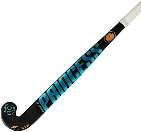 Princess Indoor Youth Black/Aqua Field Hockey Stick (34)