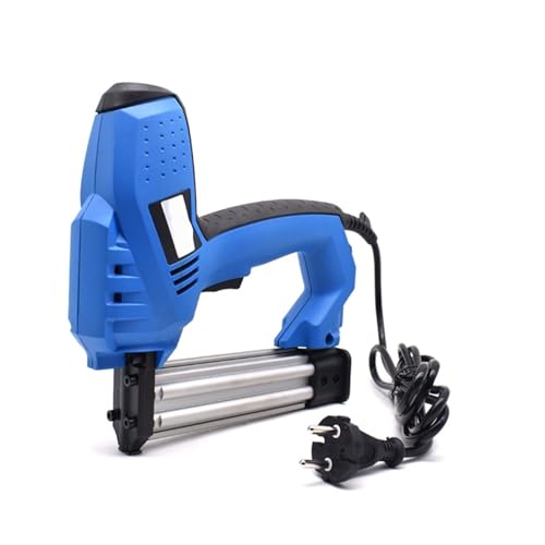 KKKMart Adjustable Power 2 in 1 Electric Nail Stapler Gun 220 Electric Power Tools with Protection Switch for DIY Projects, Upholster and Woodworking