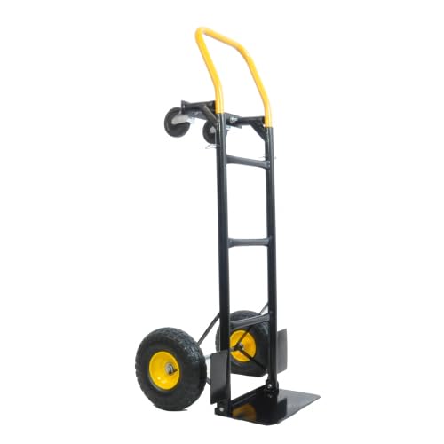 Carretilla plegable 2-en-1 con ruedas giratorias miniatura 4