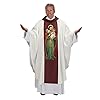 Saint Joseph and Child Chasuble Church Catholic Priest Chasubles Vestments for Church Mass Vestments, 51 Inch x 59 Inch #1