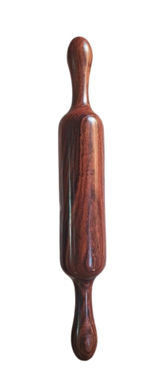 Elcom Handicrafts Wooden Rolling Pin/Belan for Roti, Chapati, Puri, Papad – Smooth Finish Wooden Roti Roller – Dough Roller Kitchen Tool – Durable & Easy to Clean – Traditional Indian Belan – Set of 1-image-13