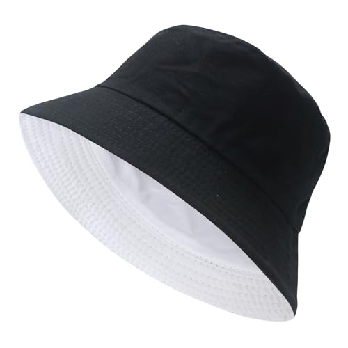 Image of NPQQUAN Bucket Hats for Men Women Packable Foldable Sun Hats for Women Beach Travel Cap