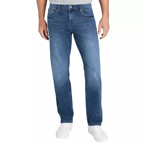 Chaps Men's Freedom Stretch Slim Straight Jean (40W x 34L, Vintage Blue)