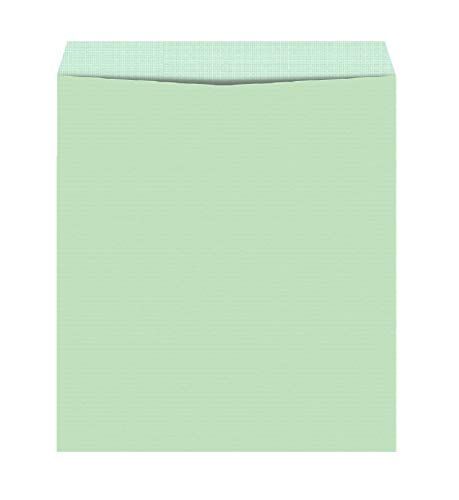 Image of Cubic 14x10 Clothline Envelope (Green) - Pack of 50 | Durable & Eco-Friendly Document Holder for Office, School & Business Use