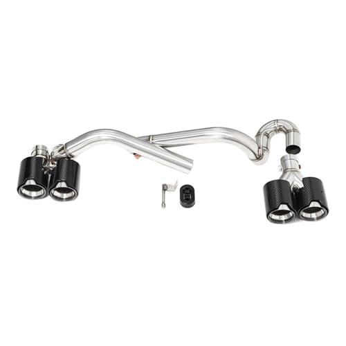 Silencieux BMW E60 520i 525i 530i avec embouts d'échappement quad look carbone B
