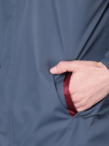 Image of Dollar Rainguard Men's PVC Full Sleeve Solid Reversible Sporty Raincoat Set With Adjustable Hood and Pocket