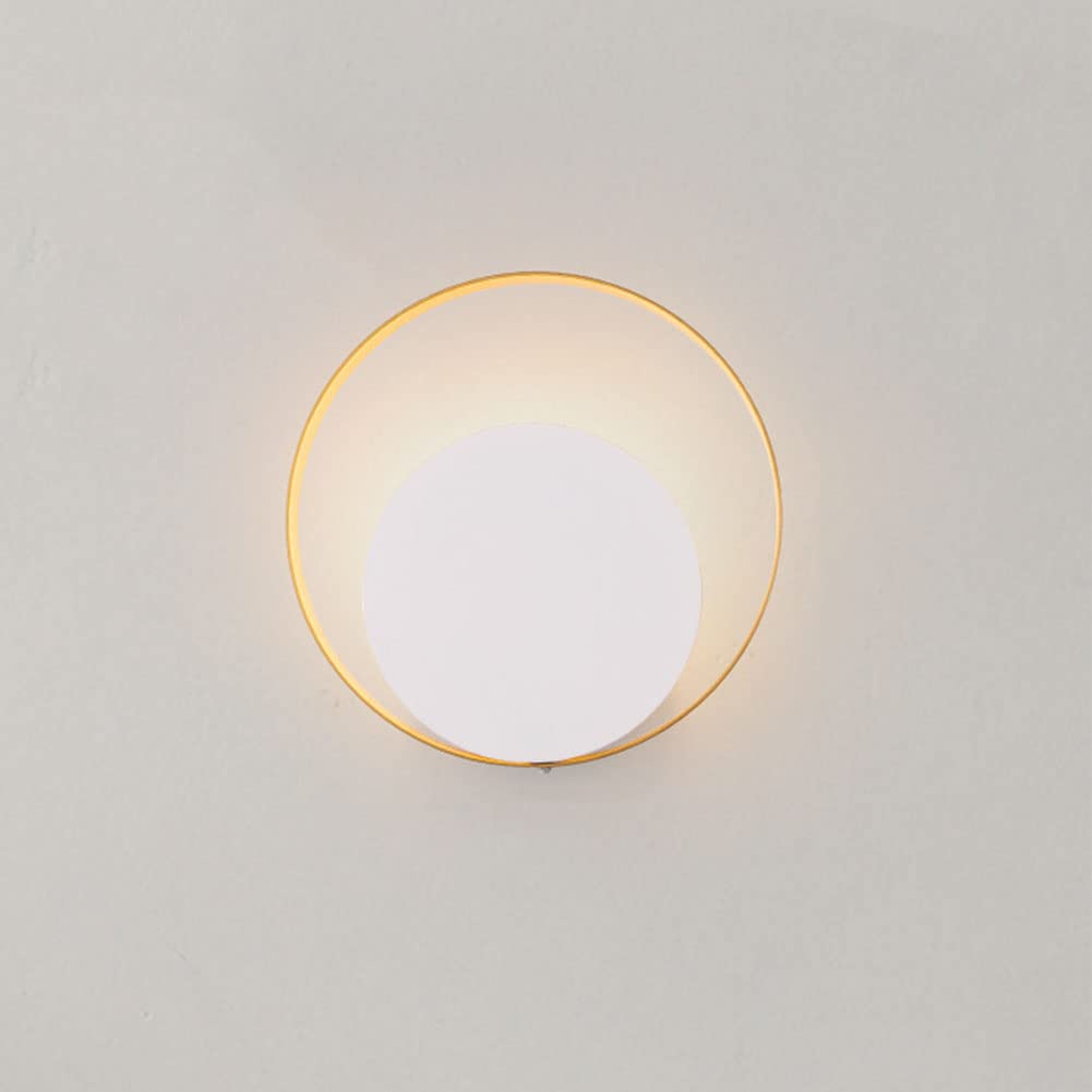 HUAYUSEDF Modern Wall Lamp Minimalist Sconce Lighting Fixtures Bedside Light Aisle Lights Living Room lamp for Bedroom Hallway Staircase (White)(White)