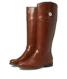 Tommy Hilfiger Women's Shano Riding Boot, Medium Brown, 8
