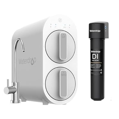 Waterdrop G2 Reverse Osmosis System with WD-DI Deionization Water Filter System, Resin Filter, DI Water Purifier, Bundle