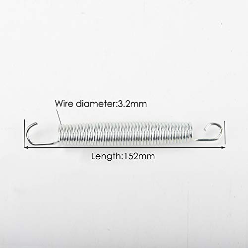 GZFTMKOBNS Trampoline Springs, Heavy-Duty Galvanised, Metal Rust Resistant & Long-Lasting Fitness Trampoline Springs 10pcs Fitness Trampoline Springs+1pcs Springs Tool (152mm-6inch) - Thumbnail 5