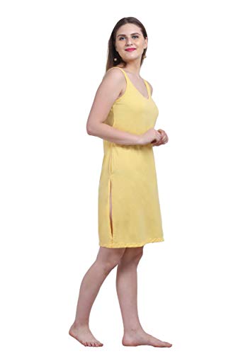 Image of Splash Cotton Rich Camisole Slip for Women| Long Kurti Slip /Suit Slip /Camisole Slip Knee Length - 139