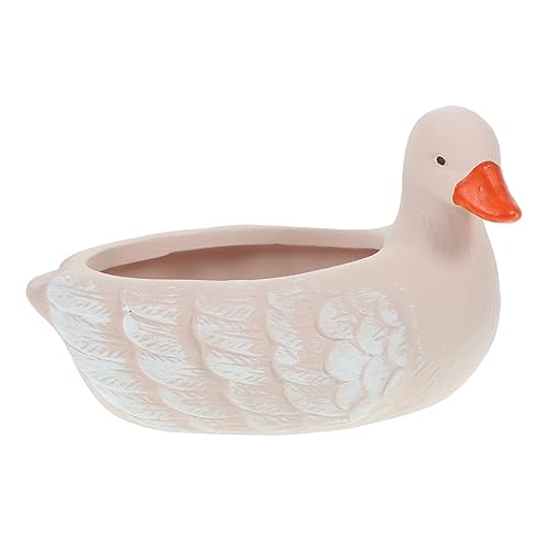COOLHIYA Adorable Ceramic Cartoon Animal Flowerpot for Succulent Plants Durable