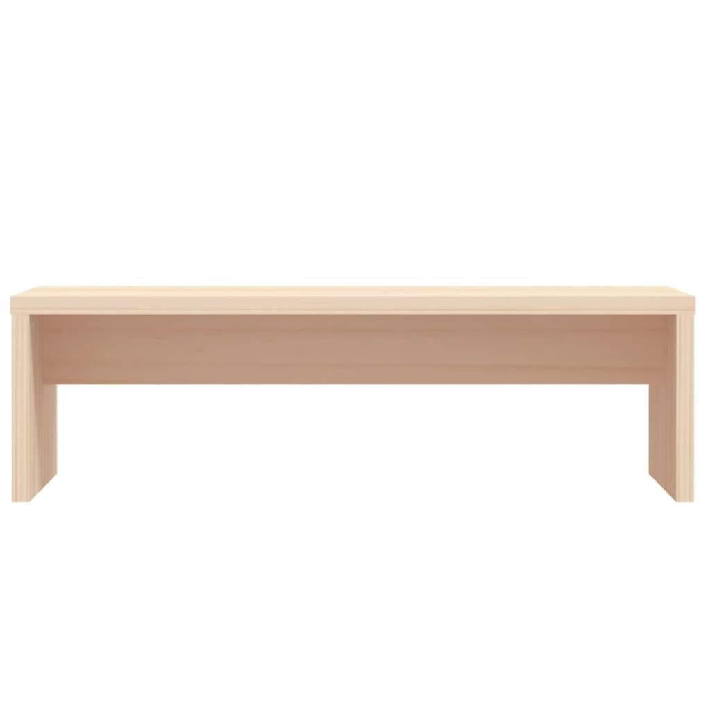 TABOJS Supporto TV ergonomico in Legno, Supporto per Monitor in Pino con Contenitore, 50x27x15 cm, Ideale per Ufficio e Soggiorno, migliora Il Comfort e la nizzazione