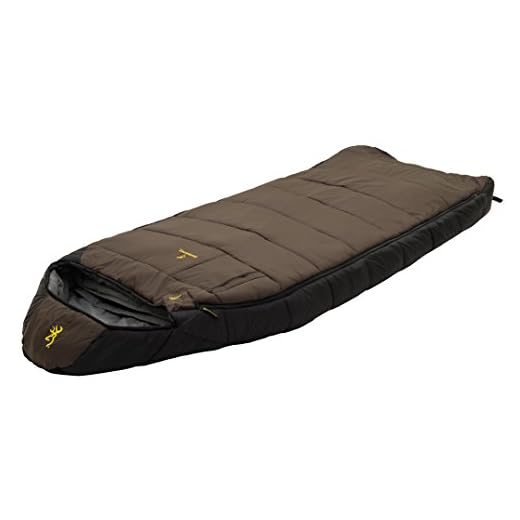 Browning Camping McKinley Sac de couchage rectangulaire à capuche -30°