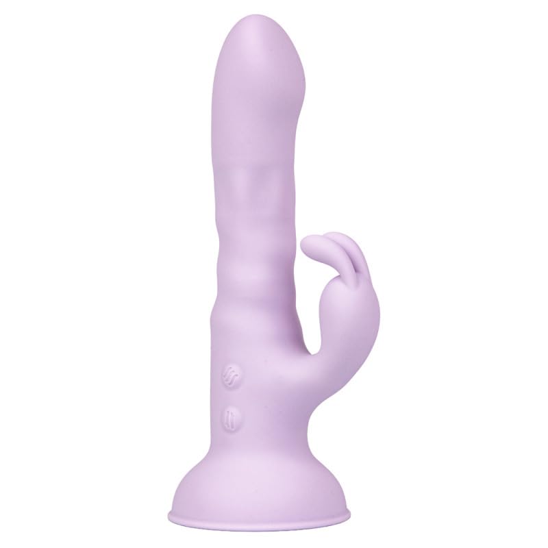 Elira, Vibrador Conejito, Impulor y Rotador, Estimulación de Clítoris y Punto G, Recargable USB, 9 Modos de Vibración, Silicona, Sumergible (Lila)