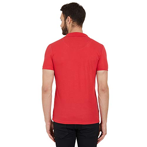 Image of Status Quo Men's Polo T-Shirt | Rich Cotton Blend | Slim Fit | All Day Comfort | Contrast Inner Placket | Polo Collar