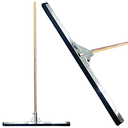 22 Floor Squeegee with 120cm Squeegee Long Handle, Floor Wiper with 2-Layer Foam Blade, Outdoor/Indoor Wet Room Floor Squeegee Heavy Duty, Ideal Squeegee Mop for Home