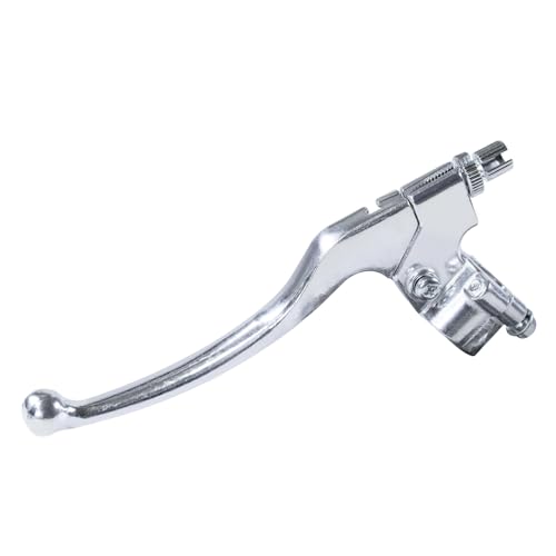 Image of 7 /8 inch Dirt Bike Left Brake Clutch Handle Lever Perch for SSR110 KX65 YZ80 CRF50 XR50 DR125 KLX110 Coolster Apollo RFZ125 Tao Tao DB17 Chinese Pit Dirt Bike Coleman CT100U CT200U Mini Silver