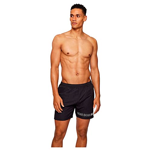 BOSS Herren Dolfijn Badehose, Black 007, L EU