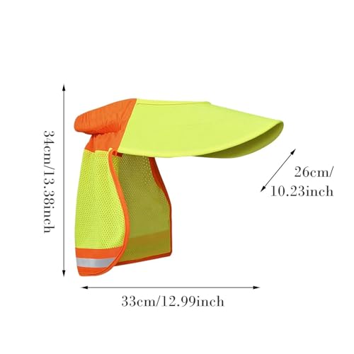 Casco de seguridad con visera para el cuello transpirable que reduce el calor 5