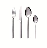 Bon Slit 16-Piece Stainless Steel Flatware Silverware Cutlery Set, Include Knife/Fork/Spoon, Mirror