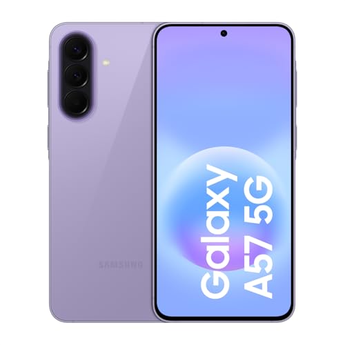 Samsung Galaxy A57 [AU Version] 5G A Series Mobile Phone, Awesome Intelligence, 128 GB Storage, 6.7'' Display, 12MP Camera, Long Battery Life, Super Fast Charging, Awesome Lilac.