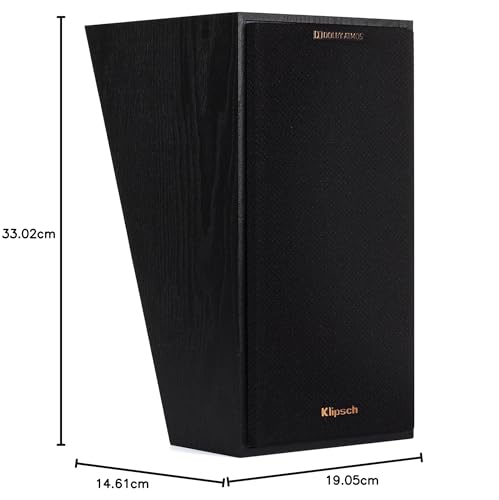 Image of Klipsch R-41SA Powerful Detailed Home Speaker Pair (Set of 2) - Black