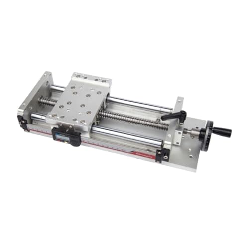 Module coulissant rail de guidage linéaire 100mm avec tige filetée marron