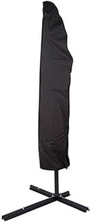 MUSISALY Capa De Guarda-Sol Ao Ar Livre Capa De Guarda-Sol De Pátio Capa De Guarda-Sol Com Zíper Cordão Dossel Capa De Guarda-Chuva 210D Capa De Ar Condicionado À Prova De Chuva Preta