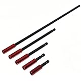 5 Stuck Bithalter Magnetisch Sechskantschaft Bit Verlangerung Set 50 60 100 150 300mm Bithalter Lang Rot Bitverlangerung Magnetisch fur Akkuschrauber Verlangerung und Bohrmaschinen
