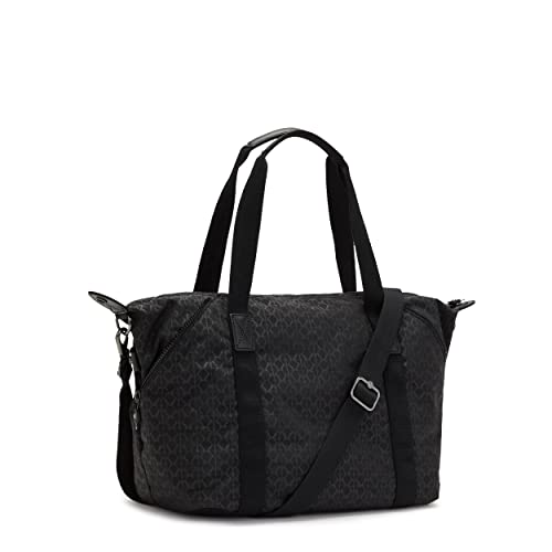 Kipling Women’s Art Tote Bag, Lightweight Weekender, Nylon Travel Handbag, Signature Emb #TOP1