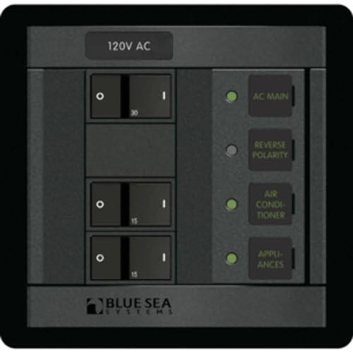 Tableau Blue Sea 1214 AC 120V principal et 2 positions pour circuit de bateau