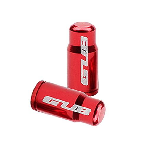 Tapón de válvula de neumático aluminio rojo miniatura 4