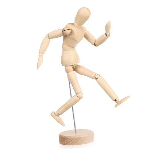 HAPINARY Wooden Art Figure Drawing Articulated Joints for Artists Decorative Mini Statue