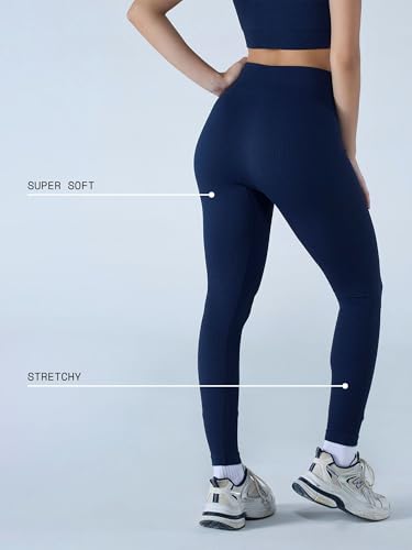 Image of CAVA Seamless Cinched Leggings for Women | High Stretch, Ribbed Waistband, Compression Fit, Moisture-Wicking | Sculpting Activewear Bottoms