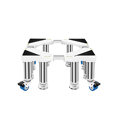 Base Lavadora, Base de Soporte para Lavadora, Ajustable, Longitud/Ancho del frigorífico: 40 cm, Altura del Soporte Inferior del congelador: 68 cm.