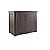 Rubbermaid Decorative Outdoor Storage Cabinet (123 Gal), Weather Resistant, Brown, Organization for Home/Backyard/Pool Chemicals/Toys/Garden Tools/Porch/Patio Cushions