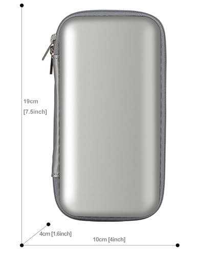 Image of iMangoo Travel Essential Electronics Organizer Charger Case Carrying Pouch | 6.5x3.2x1 inch Power Bank Tech Accessories Protective Storage Shockproof Portable Purse Men Women School Office Trips Must Have