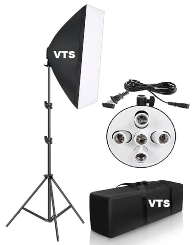VTS HD 5 LED Bulb Soft Box Mark I Single Kit/YouTube Lighting/Fluorescent Light for Still & Video (Without Light Bulb) VTS HD 5 LED Bulb Soft Box Mark I Single Kit/YouTube Lighting/Fluorescent Light for Still & Video (Without Light Bulb)
