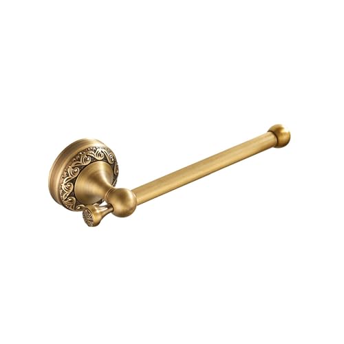 Image of Wall Mounted Bathroom Toilet Paper Holder,Roll Tissue Holder Antique Brass Pattern Carving,Brushed Bronze