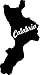 Produktbild 2x Auto Aufkleber Car Sticker " Kalabrien " Italien Region (ca 11 cm) (schwarz)