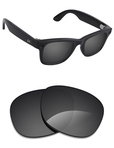 Alphax Transition �����p�����Y Ray-Ban Meta Wayfarer RW4006 / RW4012 50mm (Gen 2) �T���O���X�p | �����J�b�g, �X�e���X�u���b�N(Stealth Black)