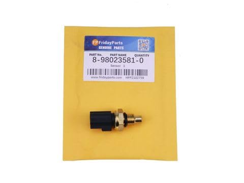 Aftermarket Fuel Temperature Sensor 8-98023581-0 Fit Intended for 4HK1 6NK1 Engine Excavator ZX200-3 ZX220W-3 ZX250L-3