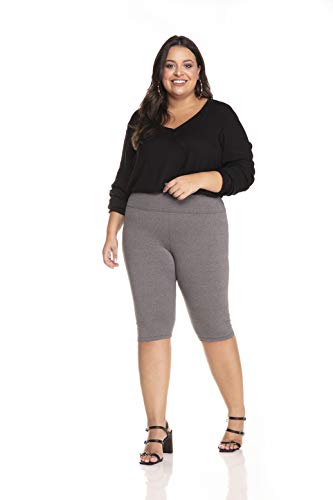Bermuda Leg & Cia Corsário Clássica Cinza Mescla Tamanho 46