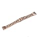 Abanen Stainless Steel Watch Bands for Garmin epix Pro 42mm / Fenix 8 43mm / Fenix 7S / 6S /5S, 20mm Quick Fit Metal Adjustable Replacement Wristband Strap for Garmin Descent MK2S / Instinct 2S (Rose Gold)