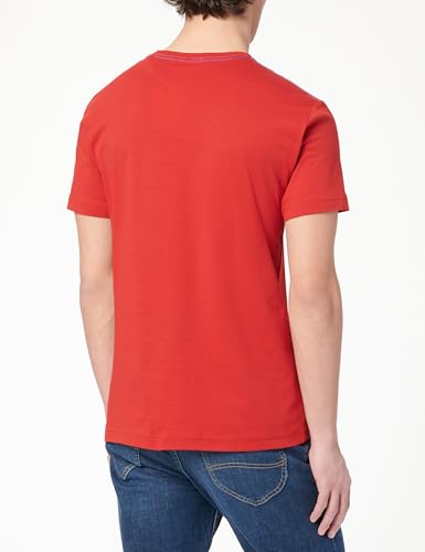 GANT Herren Contrast Logo SS T-Shirt, Ruby RED, S – Ansicht 3
