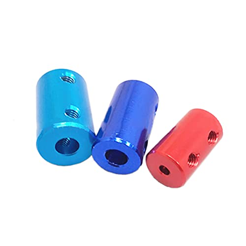 Aluminium Stijve Koppeling, Lichtblauw 8mm tot 8mm Schacht Stijve Koppeling Connectors Slijtvaste Koppelingen, 14x25mm, 2 Stks - Afbeelding 5